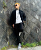 Picture No.11 of NUMBER (N)INE TAPERED SKINNY RIGID DENIM JEANS / Tapered skinny rigid denim Pants F24NP901