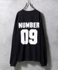 Picture No.1 of NUMBER (N)INE HEAVY COTTON NUMBERING FOOTBALL L/S T-SHIRT Numbering Logo football Long Sleeve T-shirt F24NLT002