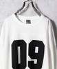 Picture No.5 of NUMBER (N)INE HEAVY COTTON NUMBERING FOOTBALL L/S T-SHIRT Numbering Logo football Long Sleeve T-shirt F24NLT002