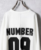 Picture No.9 of NUMBER (N)INE HEAVY COTTON NUMBERING FOOTBALL L/S T-SHIRT Numbering Logo football Long Sleeve T-shirt F24NLT002