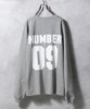Picture No.22 of NUMBER (N)INE HEAVY COTTON NUMBERING FOOTBALL L/S T-SHIRT Numbering Logo football Long Sleeve T-shirt F24NLT002