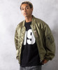 Picture No.8 of NUMBER (N)INE SHINY NYLON MA-1 JACKET / Shiny nylon MA-1 Jacket, Plain F24NJ006