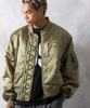 Picture No.9 of NUMBER (N)INE SHINY NYLON MA-1 JACKET / Shiny nylon MA-1 Jacket, Plain F24NJ006