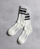 Picture No.4 of NUMBER (N)INE FRUIT OF THE LOOM × NUMBER (N)INE “2 PACK LINE SOCKS” / Fruit of the Loom × Number Nine One Point Embroidery 2 Pack Line Socks F24FTLNU004