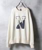 Picture No.4 of NUMBER (N)INE VINTAGE GAZETTE N-LOGO CREWNECK SWEATSHIRT / Vintage Gusset Two-tone Color N College logo Crew Neck sweatshirt F24NC002