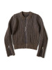 Picture No.4 of KAPITAL 5G Wool Rib Knit zip Down Sleeve zip Short Cardigan K2410KN109