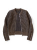 Picture No.5 of KAPITAL 5G Wool Rib Knit zip Down Sleeve zip Short Cardigan K2410KN109