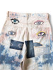 Picture No.8 of KAPITAL 14Oz Denim Tie-dye Baggy Flare Pants (Crazy Dixie Remake) K2410LP097