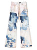 Picture No.1 of KAPITAL 14Oz Denim 5P Tie-dye Rat Flare Pants (Crazy Dixie Remake) K2410LP096