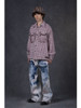 Picture No.9 of KAPITAL 14Oz Denim 5P Tie-dye Rat Flare Pants (Crazy Dixie Remake) K2410LP096