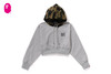 Picture No.1 of BAPE 1ST CAMO CROPPED PULLOVER HOODIE 1L30-214-001