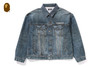 Picture No.6 of BAPE FAKE PRINT DENIM JACKET 1L30-140-311