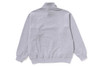 Picture No.7 of BAPE COLLEGE MONOGRAM LOGO HALF ZIP RELAX FIT CREWNECK SWEATSHIRT 1L30-113-314