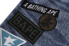 Picture No.5 of BAPE BAPE DENIM PRINT SWEAT SHORTS 1L30-353-013