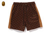 Picture No.6 of BAPE COLLEGE MONOGRAM RELAXED FIT SWEAT SHORTS 1L30-153-320