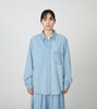 Picture No.8 of nanamica nanamica Regular Collar Light Denim Shirt S25SG087 7829