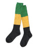 Picture No.3 of KAPITAL 96 Rasta Pattern Skater Knee Highs K2104XG552EK-1764XS