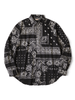 Picture No.2 of KAPITAL Rat Brand Bandana Patchwork Raglan Shirt in Gauze K2504LS148