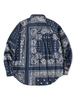 Picture No.3 of KAPITAL Rat Brand Bandana Patchwork Raglan Shirt in Gauze K2504LS148