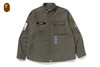 Picture No.1 of BAPE BATHING APE LOGO MILITARY LS SHIRT 1L80-131-301