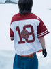 Picture No.3 of Evisen Skateboards OHAKO HOCKEY SHIRT - RED × WHITE 9937244356922