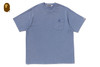 Picture No.5 of BAPE GARMENT DYE ONE POINT RELAXED FIT POCKET TEE 1L80-109-304