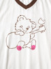 Picture No.6 of KAPITAL 20/- Jersey V-neck Ringer T-shirt (Little Bear & Harmony pt) K2502SC017