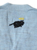 Picture No.6 of KAPITAL Knit And Chambray Cardigan (Crow And Cat Embroidery) K2503KN104