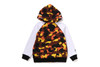 Picture No.6 of BAPE 1ST CAMO SHARK HOODIE SWEAT VARSITY JACKET 1L80-340-002