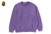 Picture No.9 of BAPE GARMENT DYE ONE POINT RELAXED FIT CREWNECK SWEATSHIRT 1L80-113-307