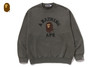Picture No.5 of BAPE GARMENT DYE COLLEGE RELAXED FIT CREWNECK SWEATSHIRT 1L80-113-308