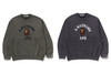 Picture No.9 of BAPE GARMENT DYE COLLEGE RELAXED FIT CREWNECK SWEATSHIRT 1L80-113-308