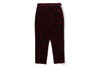 Picture No.8 of BAPE SOLID CAMO VELOUR METAL ONE POINT RELAXED FIT TRACK PANTS 1L80-152-316