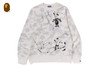 Picture No.5 of BAPE CITY CAMO PAINTING CREWNECK SWEATSHIRT 1L80-113-006