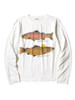 Picture No.1 of KAPITAL 20/- Jersey Crew-Long T-Shirt (2 Trout Peckish Rainbow Ypt) K2508LC004