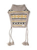 Picture No.2 of KAPITAL 3G Yellowknife Fair Isle High Neck Bib Poncho K2510XG535