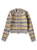 Picture No.2 of KAPITAL 3G Wool Yellowknife Fair Isle Zip Short Cardigan K2509KN023