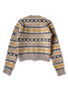 Picture No.5 of KAPITAL 3G Wool Yellowknife Fair Isle Zip Short Cardigan K2509KN023