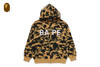 Picture No.7 of BAPE 1ST CAMO BAPE LOGO RHINESTONE RELAXED FIT FULL ZIP HOODIE 1L80-115-310