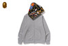 Picture No.5 of BAPE SHARK FULL ZIP DOUBLE HOODIE 1L70-115-007