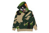 Picture No.7 of BAPE MEGA ABC CAMO DOUBLE SHARK RELAXED FIT FULL ZIP HOODIE 1L80-115-306
