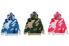 Picture No.16 of BAPE MEGA ABC CAMO DOUBLE SHARK RELAXED FIT FULL ZIP HOODIE 1L80-115-306