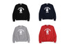 Picture No.13 of BAPE CLASSIC COLLEGE CREWNECK SWEATSHIRT 1L70-113-003