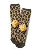 Picture No.1 of KAPITAL 84 RAINBOWY HAPPY HEEL Leopard Print Socks EK-1472EK-1472XS