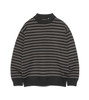 Picture No.2 of nanamica nanamica Mock Neck Stripe Sweater S26SJ006 8395