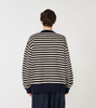 Picture No.6 of nanamica nanamica Mock Neck Stripe Sweater S26SJ006 8395