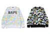 Picture No.7 of BAPE NEW MULTI CAMO RHINESTONE REGULAR FIT CREWNECK SWEATSHIRT 1M30-113-304
