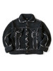 Picture No.2 of KAPITAL Wool Hand Knitted Cowichan Denim Jacket EK-1646KNAEK-1646KNB
