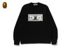 Picture No.5 of BAPE BANKNOTE RELAXED FIT CREWNECK SWEATSHIRT 1M30-113-309