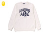 Picture No.1 of BAPE BAPE WASHED EFFECT CREWNECK SWEATSHIRT 1M30-613-001